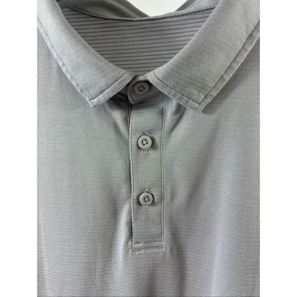 Lululemon Short Sleeve Polo Shirt in Gray Size XXL - Picture 3 of 8